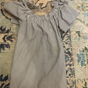 Striped Off-Shoulder Dress